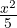 \frac{x^2}{5}