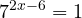 \[7^{2x-6} = 1\]